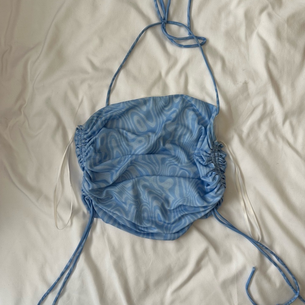 Blue tube top